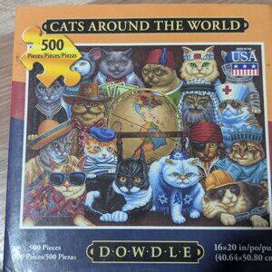 Cats around the world puzzle 500pc